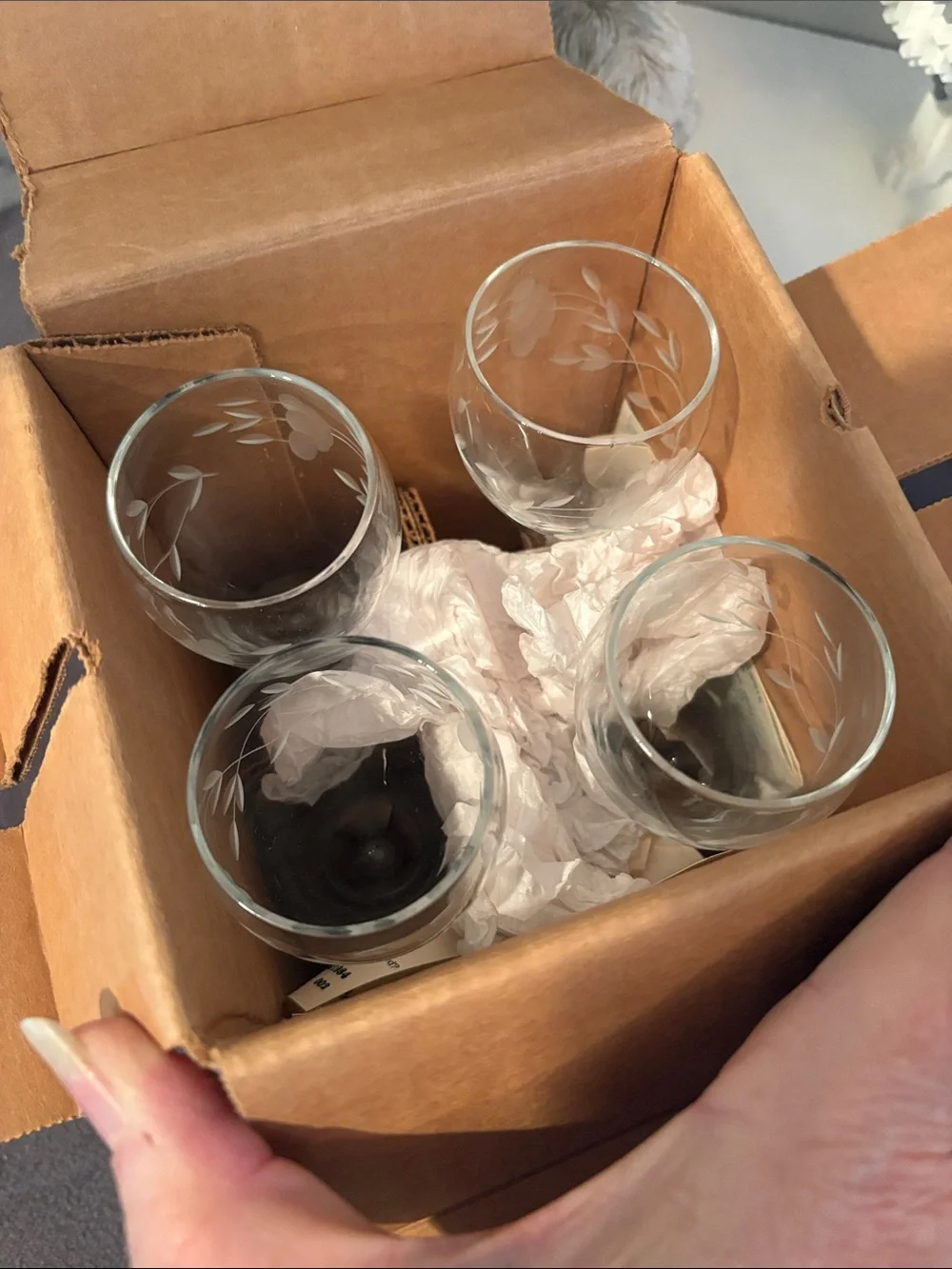 Princess House Heritage cordial glasses set of four